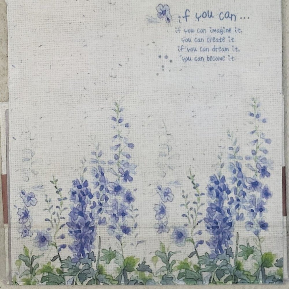 Purple & Blue Lavender Flowers High Quality Paper Letter Set
